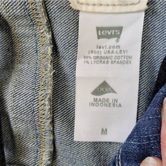 𝅺levi's Denim Jean Jacket Trucker Vintage M - Picture 11 of 16